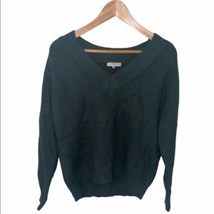 Frnch V Neck Green Sweater Size S/M
